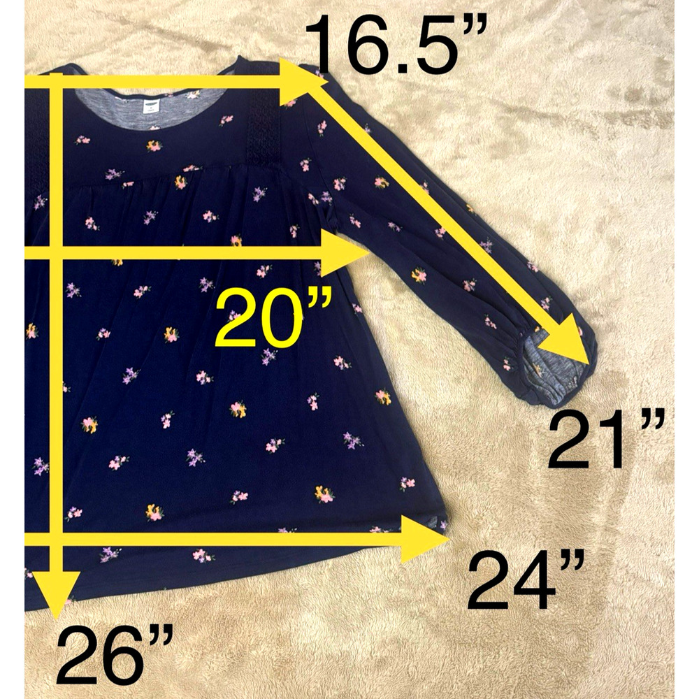 lot of 4 Old Navy Women's Size XL Tops Floral Bohemian - Picture 4 of 13